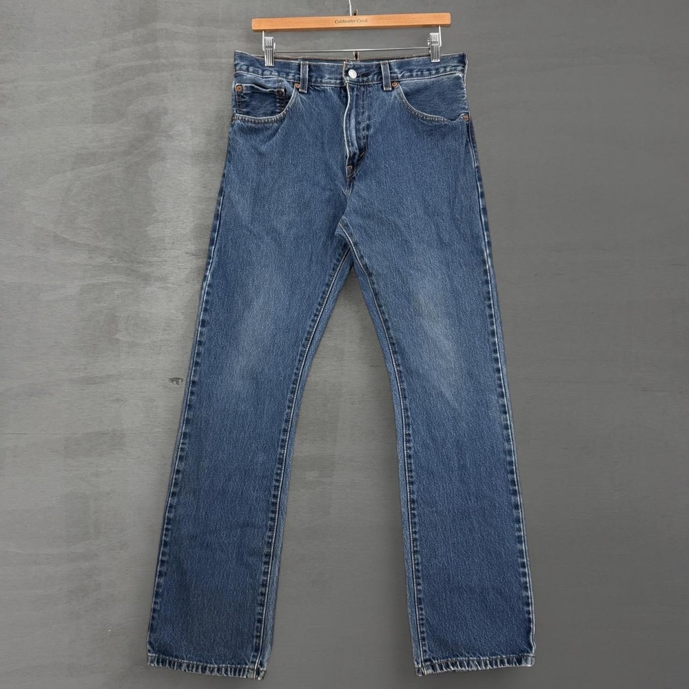 Vintage Levi's 517 Bootcut Jeans Blue Denim Medium Wash 32 x 34